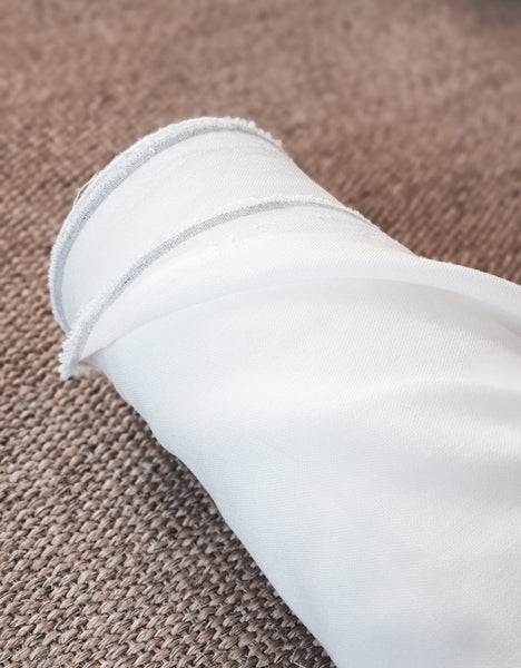 Lino/Rayon blanco