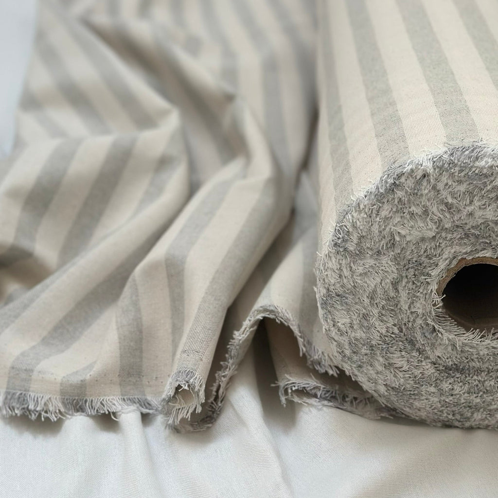 Culla Rayada Gris Doble Ancho